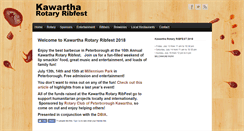 Desktop Screenshot of kawartharotaryribfest.com